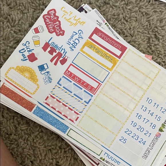 Colorful Planner Sticker Sheets - Picture 4 of 16
